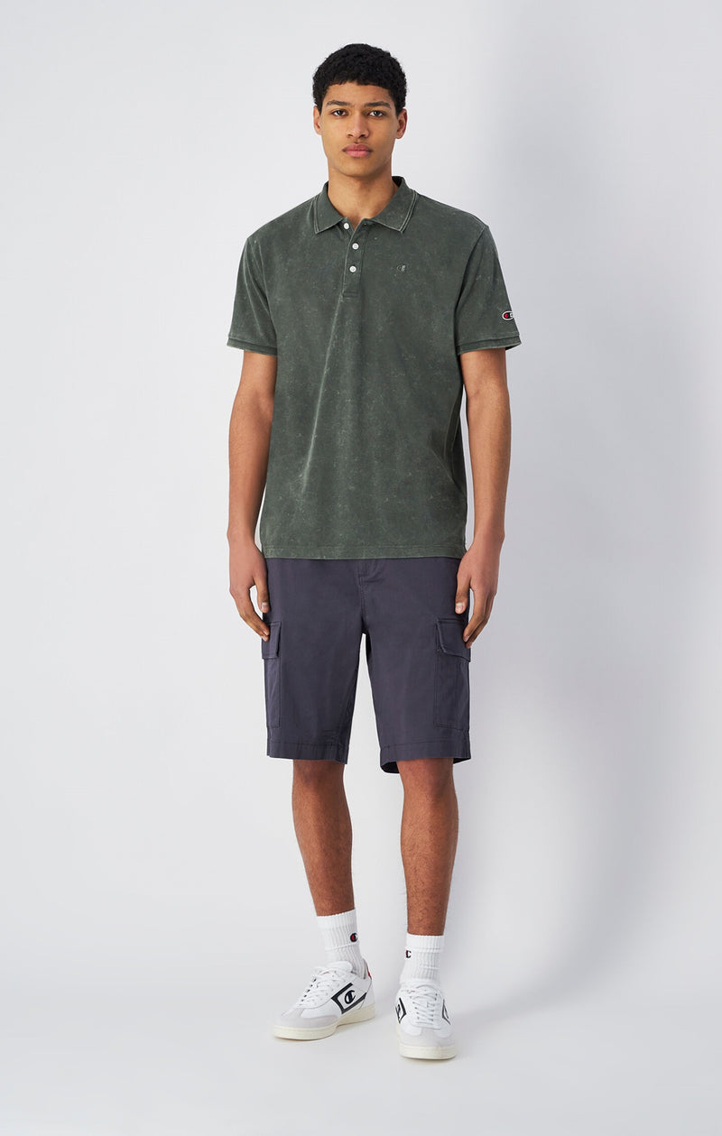 Poloshirt für Herren in Washed-Optik
