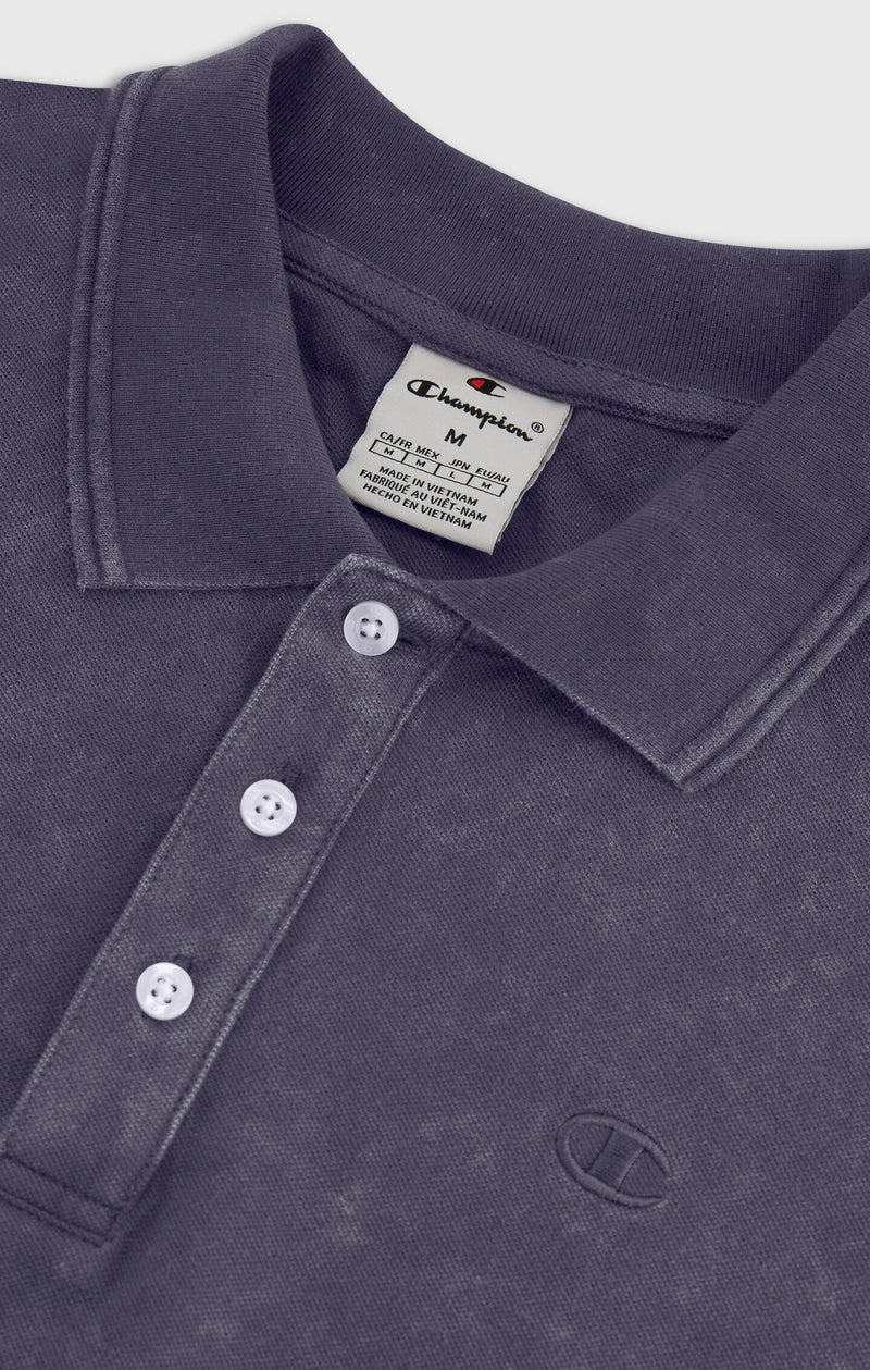 Poloshirt für Herren in Washed-Optik