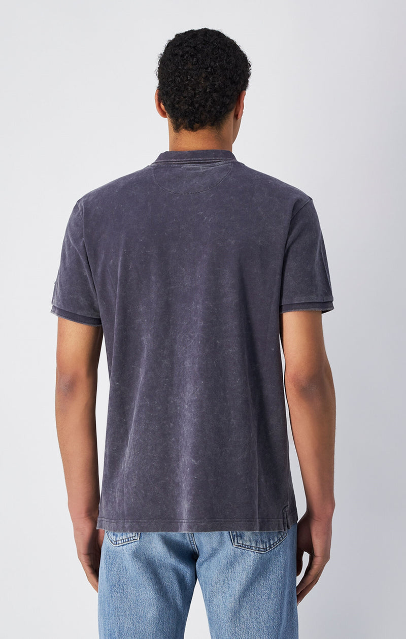 Poloshirt für Herren in Washed-Optik