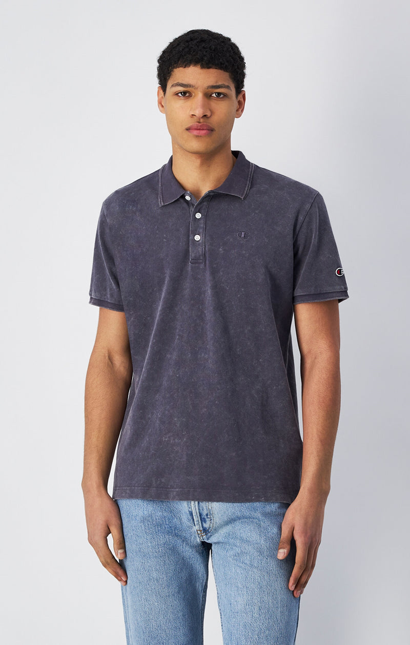 Poloshirt für Herren in Washed-Optik