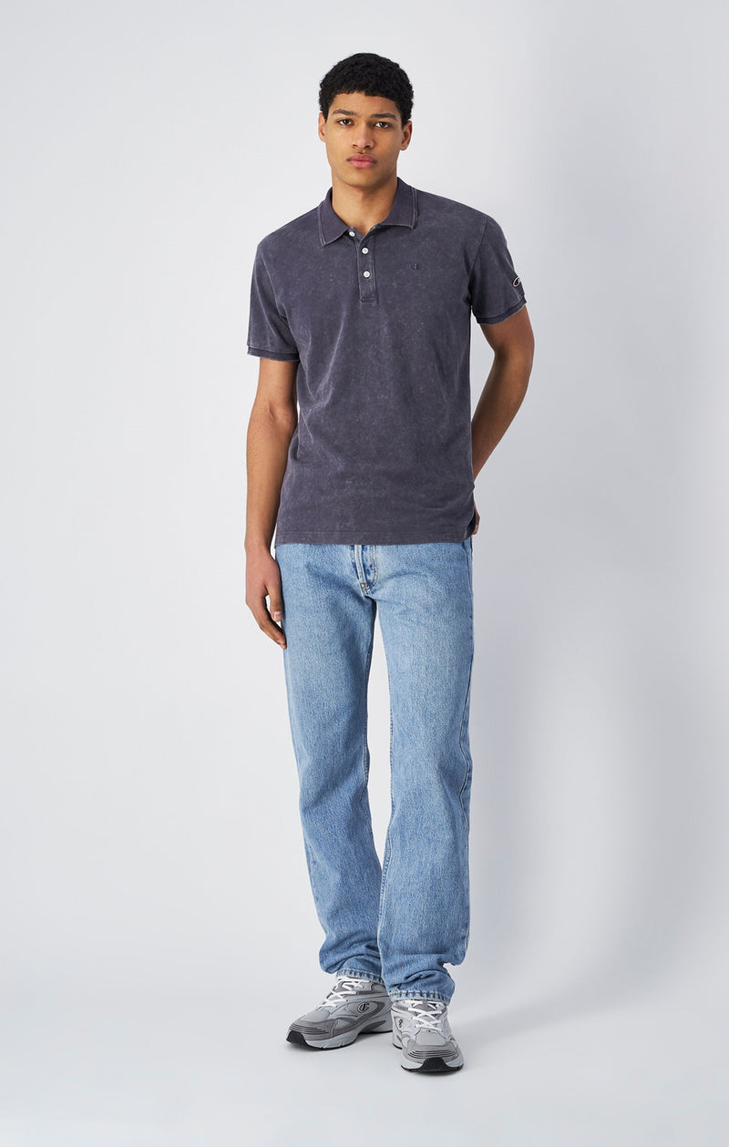 Poloshirt für Herren in Washed-Optik