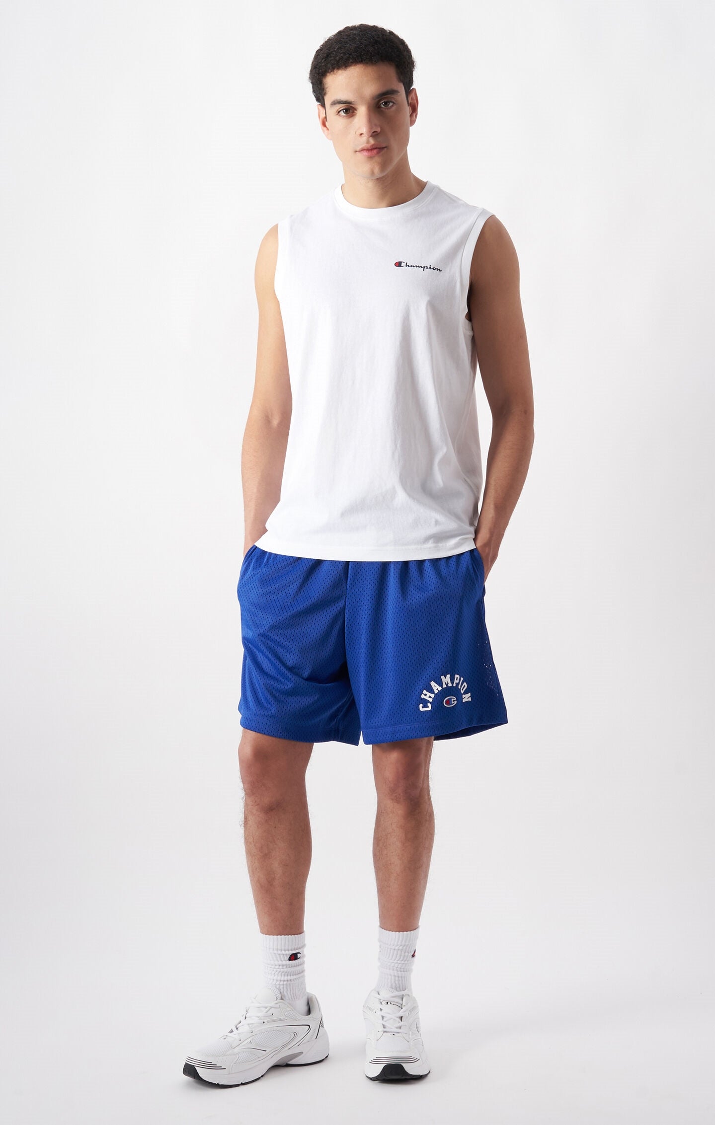 Men's Loose Fit Mesh Shorts Nautical Blue trophies | Champion