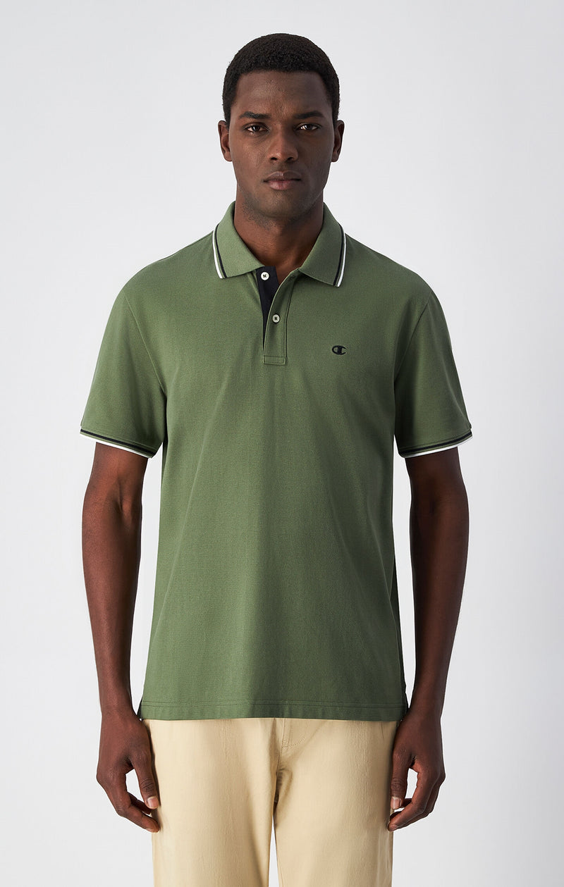 Polo de piqué de algodón para hombre
