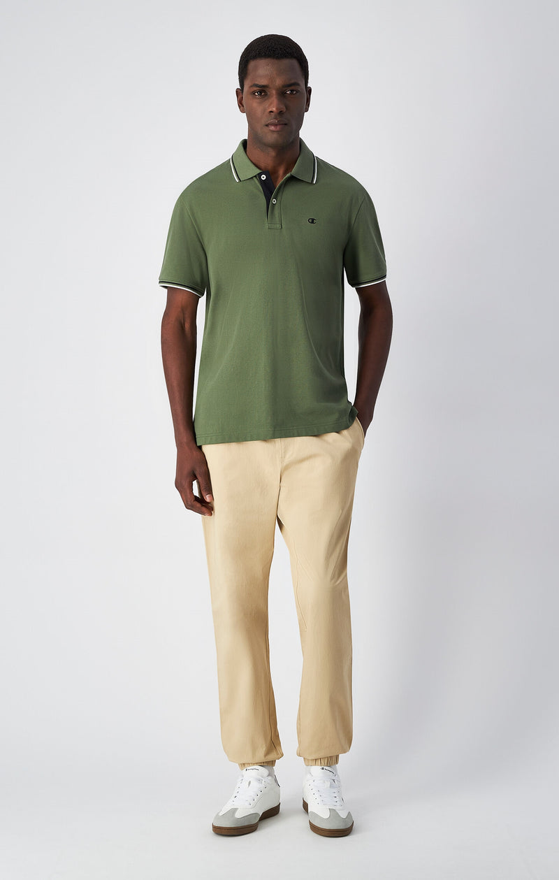 Polo de piqué de algodón para hombre