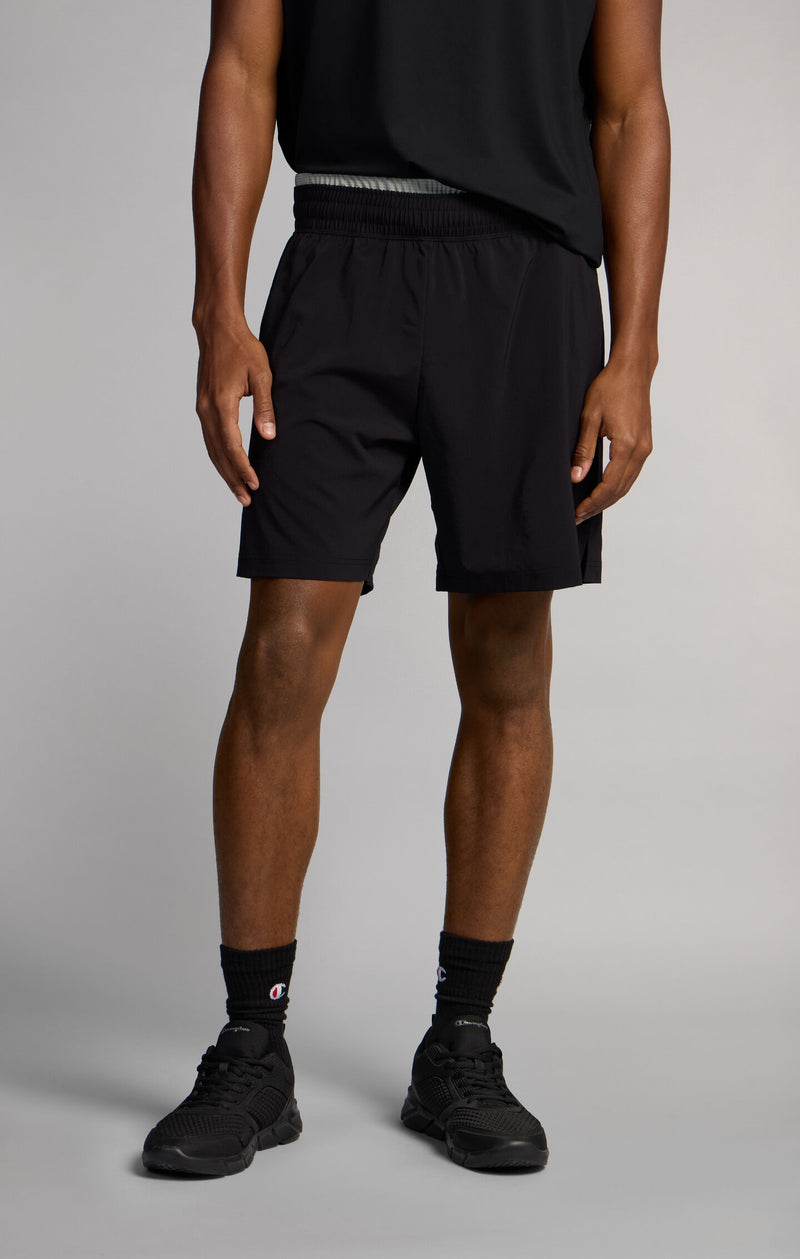 Pantalón corto de correr Athletic de 18 cm para hombre Negro