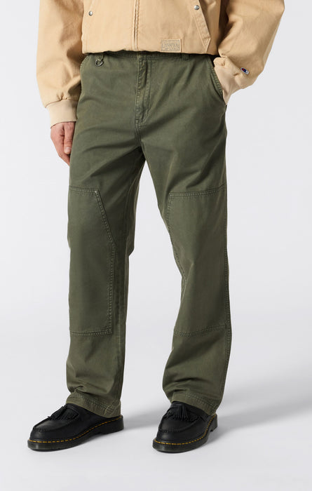 Men's Time Capsule Washed Look Straight Hem Pants