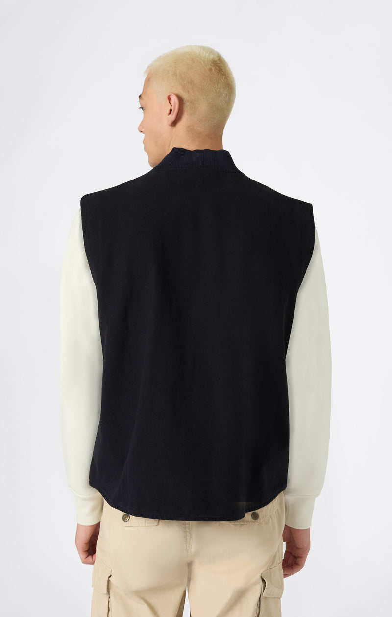 Gilet Utility con Zip Intera da Uomo