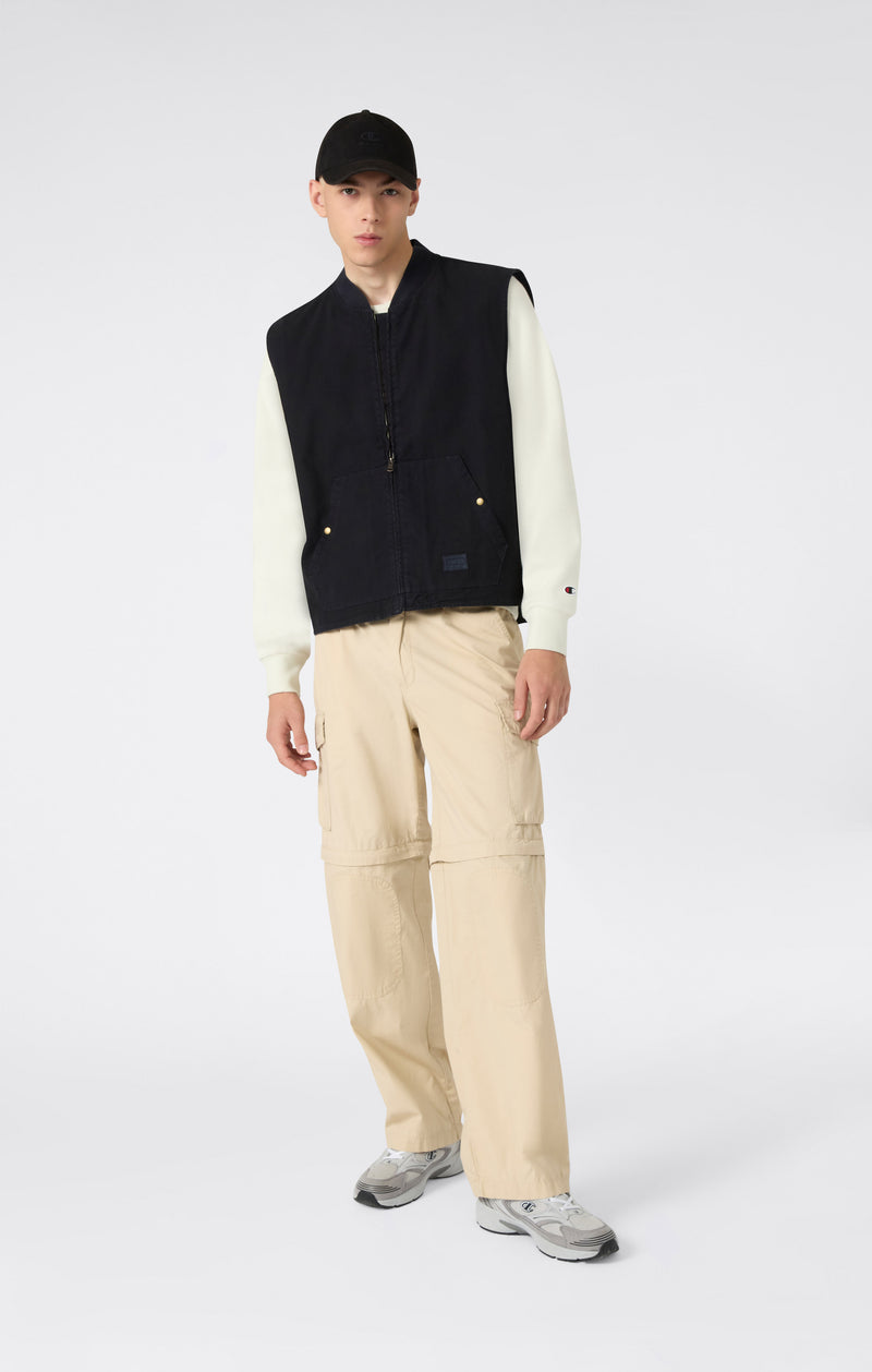 Gilet Utility con Zip Intera da Uomo