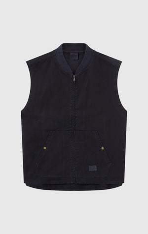 Gilet Utility con Zip Intera da Uomo