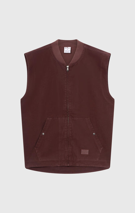 Gilet Utility con Zip Intera da Uomo