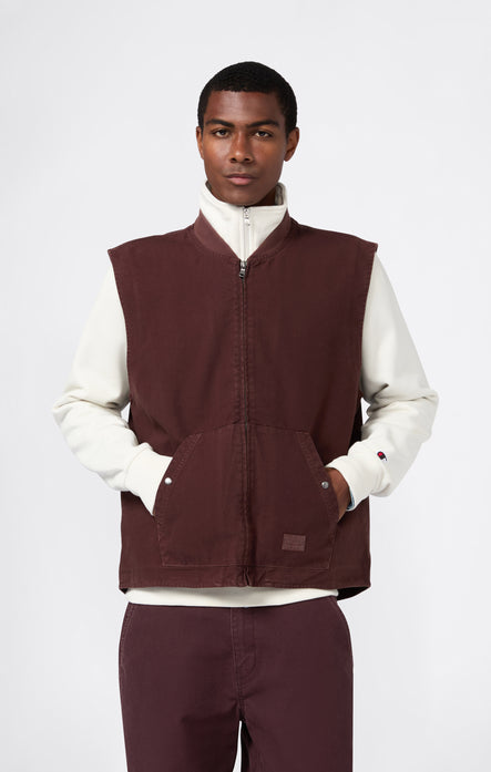Gilet Utility Zippé Intégral Homme