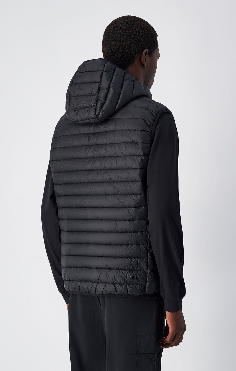 Men's Outdoor Nylon Hooded Vest