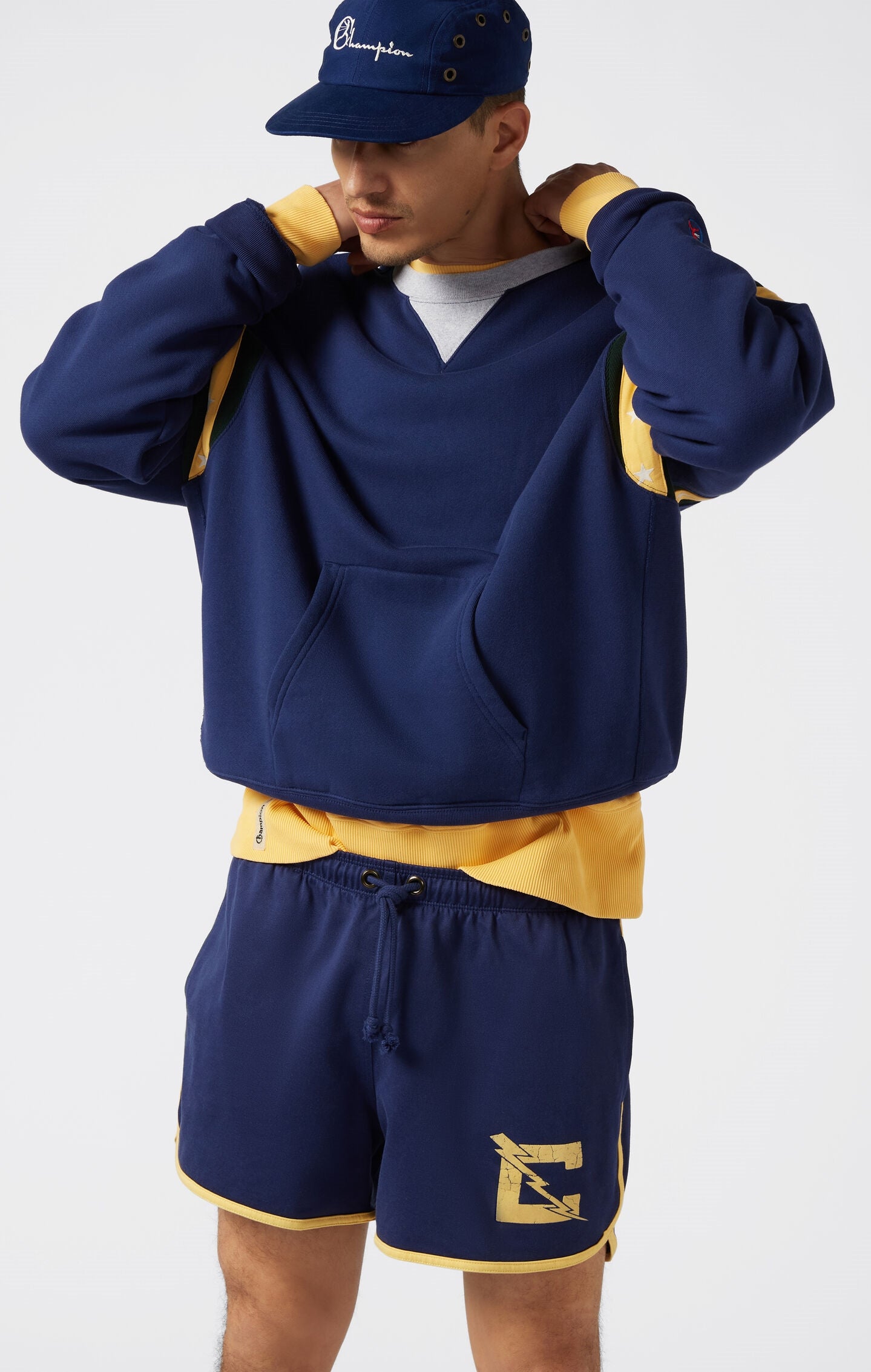 Felpa girocollo Archive Physical Education in cotone French Terry