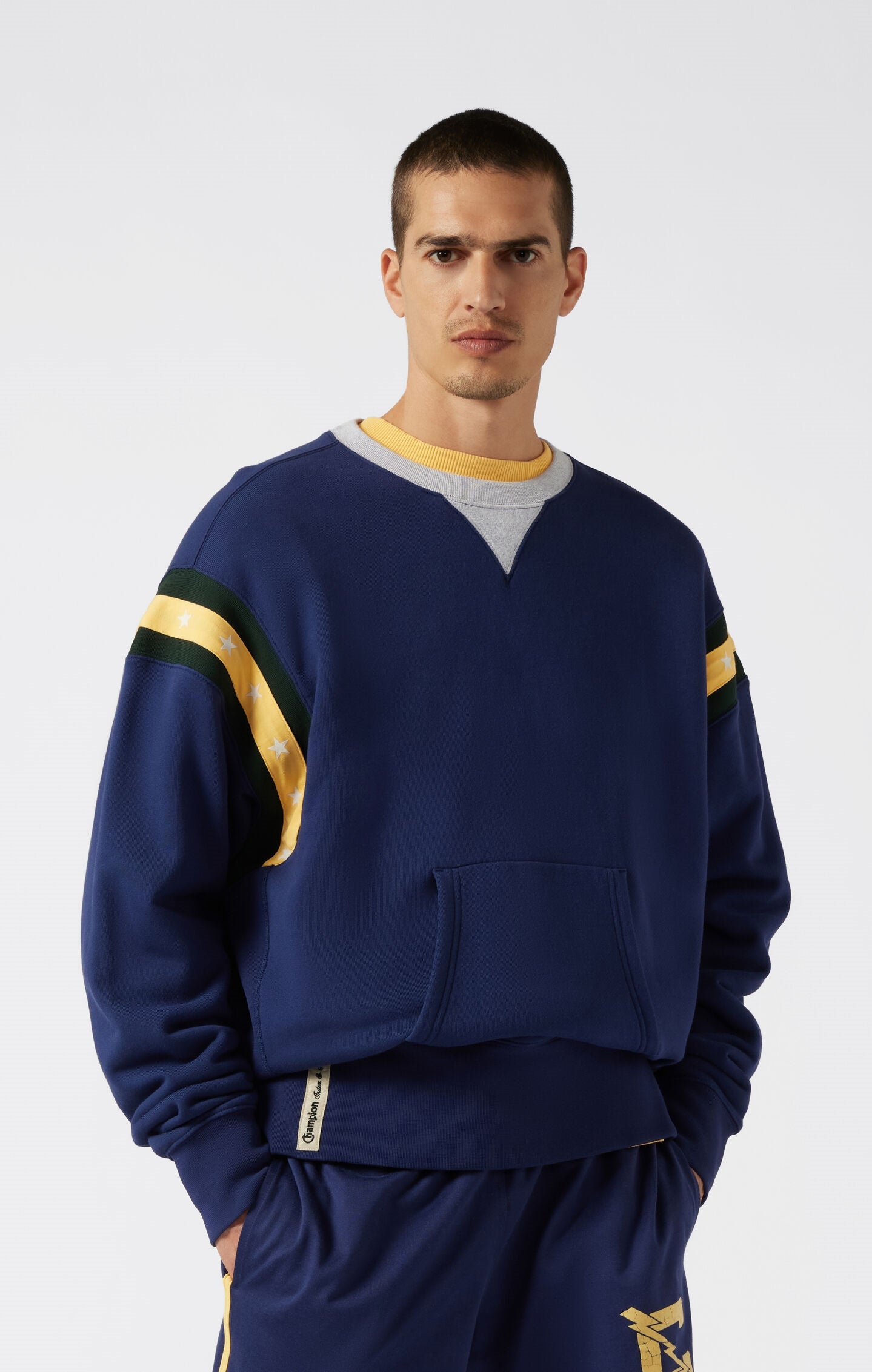 Felpa girocollo Archive Physical Education in cotone French Terry