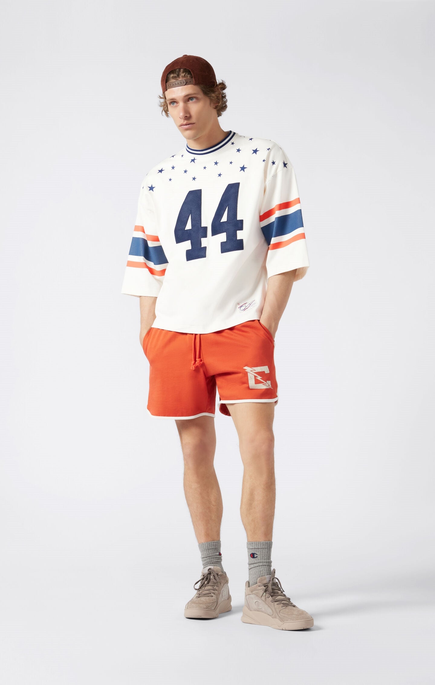 T-shirt girocollo Archive Physical Education in jersey di nylon