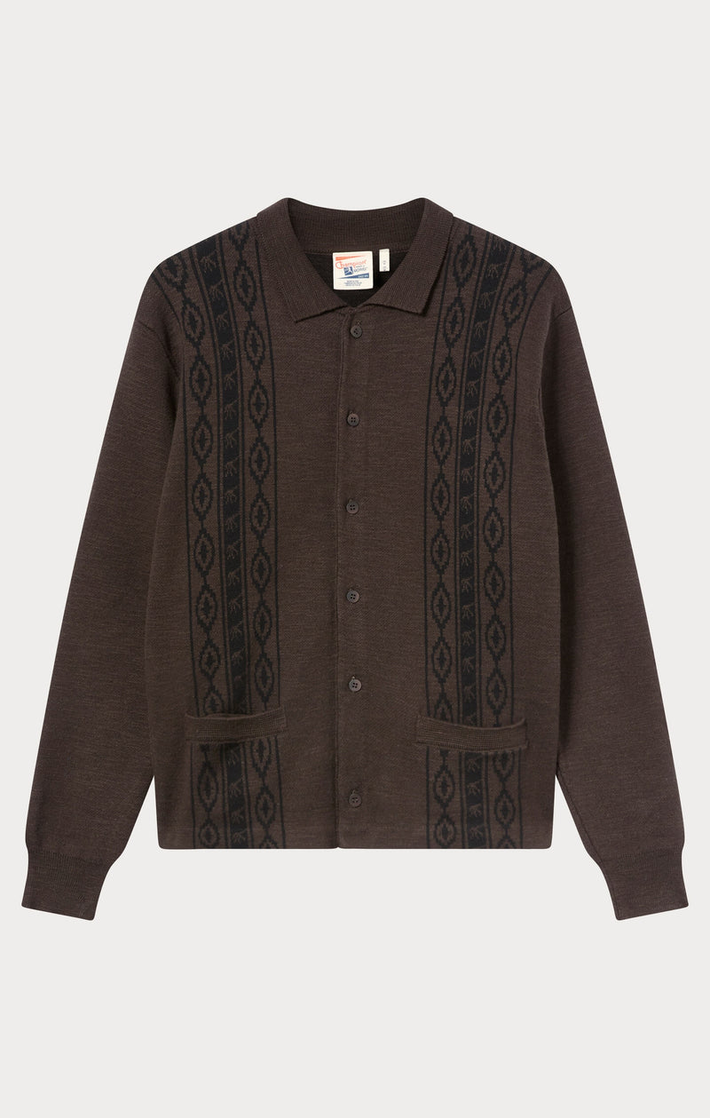 Jacquard-Strickjacke Archive Rodeo