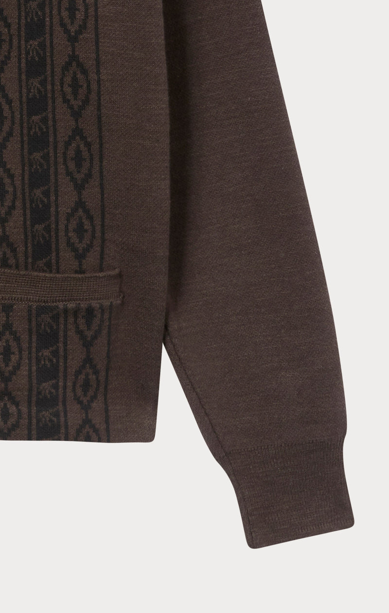 Jacquard-Strickjacke Archive Rodeo