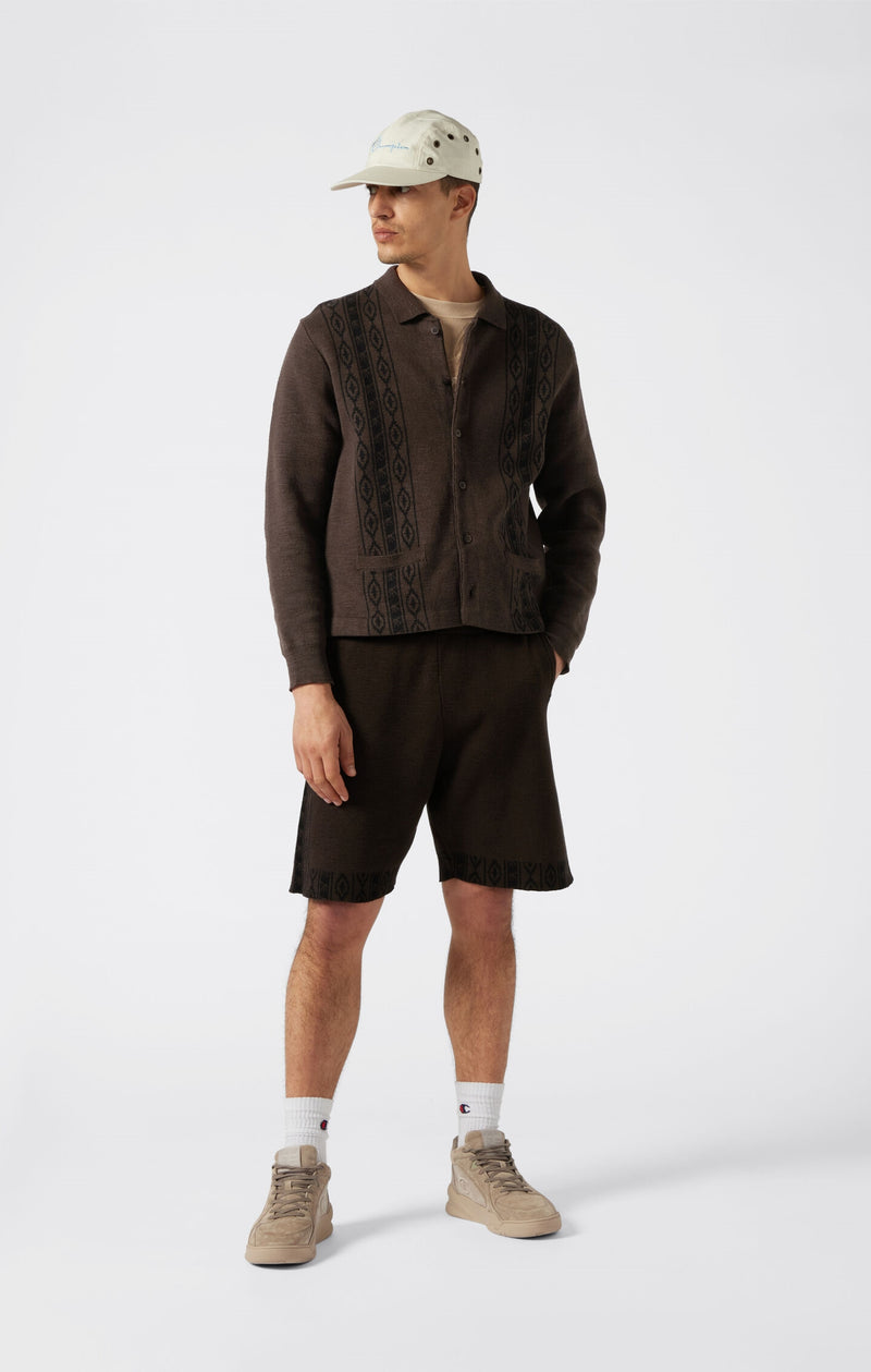 Jacquard-Strickjacke Archive Rodeo