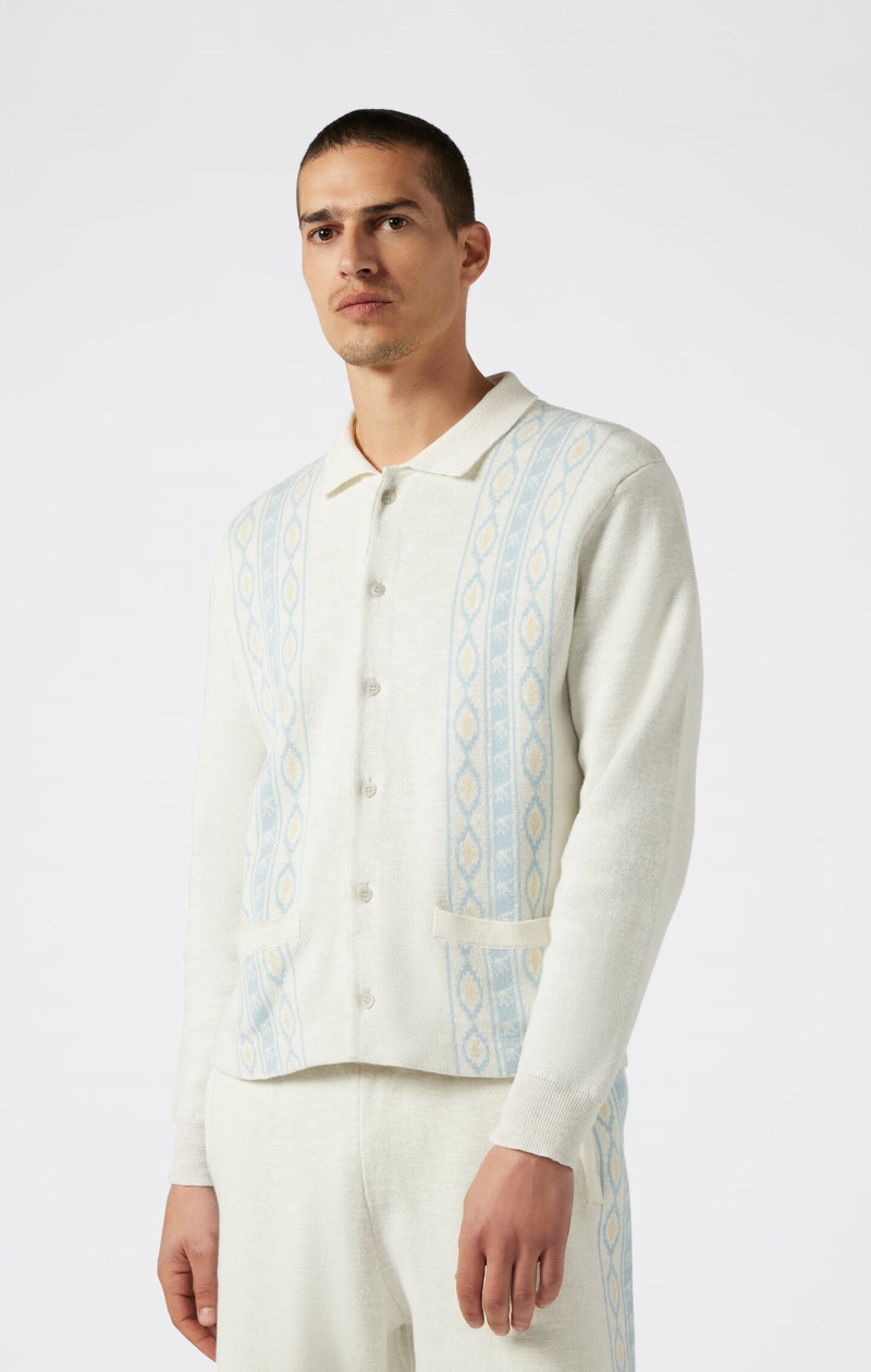 Jacquard-Strickjacke Archive Rodeo
