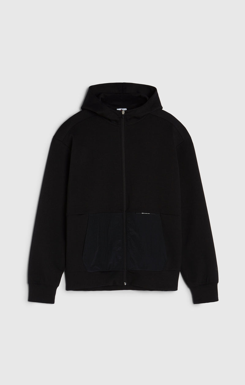 Herren-Kapuzenjacke mit Reißverschluss aus Interlock C-Tech