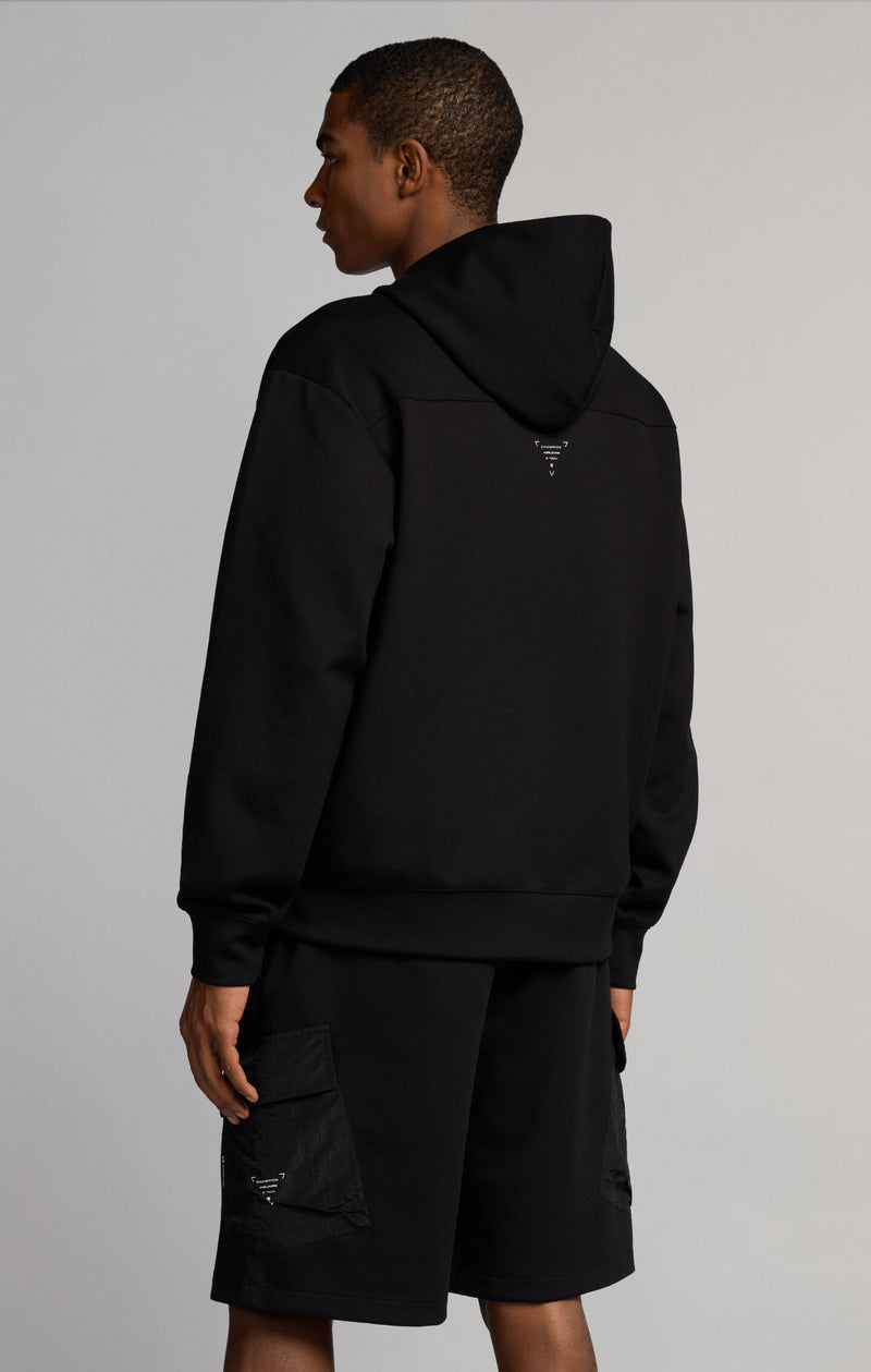 Herren-Kapuzenjacke mit Reißverschluss aus Interlock C-Tech