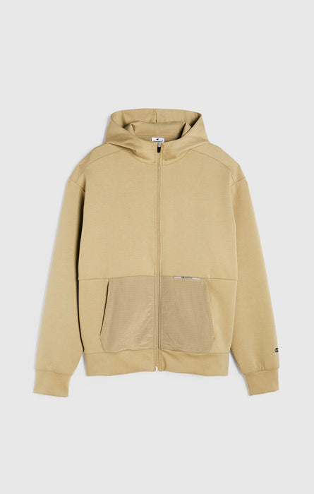 Men's Hooded Zip Sweatshirt in Interlock C-Tech