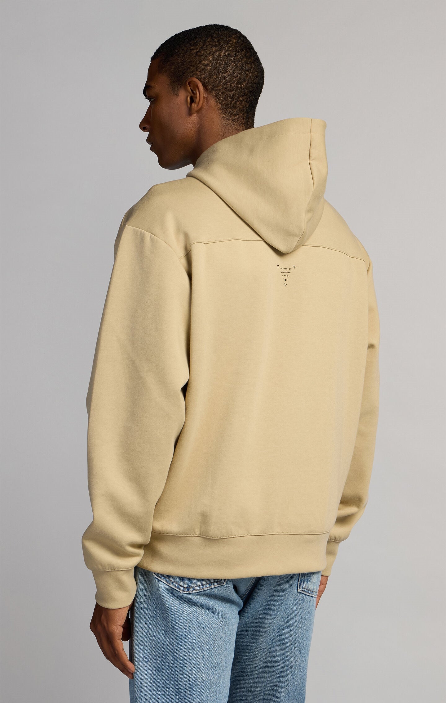 Felpa Uomo con Cappuccio e Zip in Interlock C-Tech