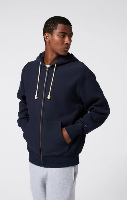 Reverse Weave Men's Fleece Zip Up Hoodie