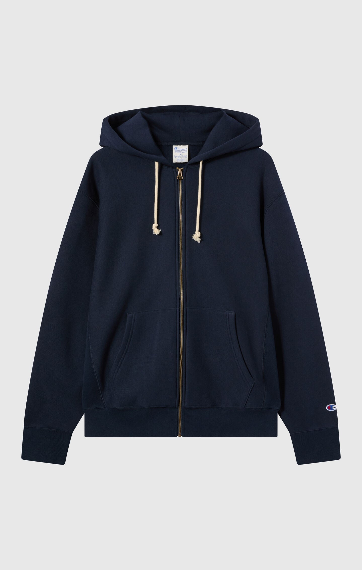 Reverse Weave Men's Fleece Zip Up Hoodie navy blue rwss core