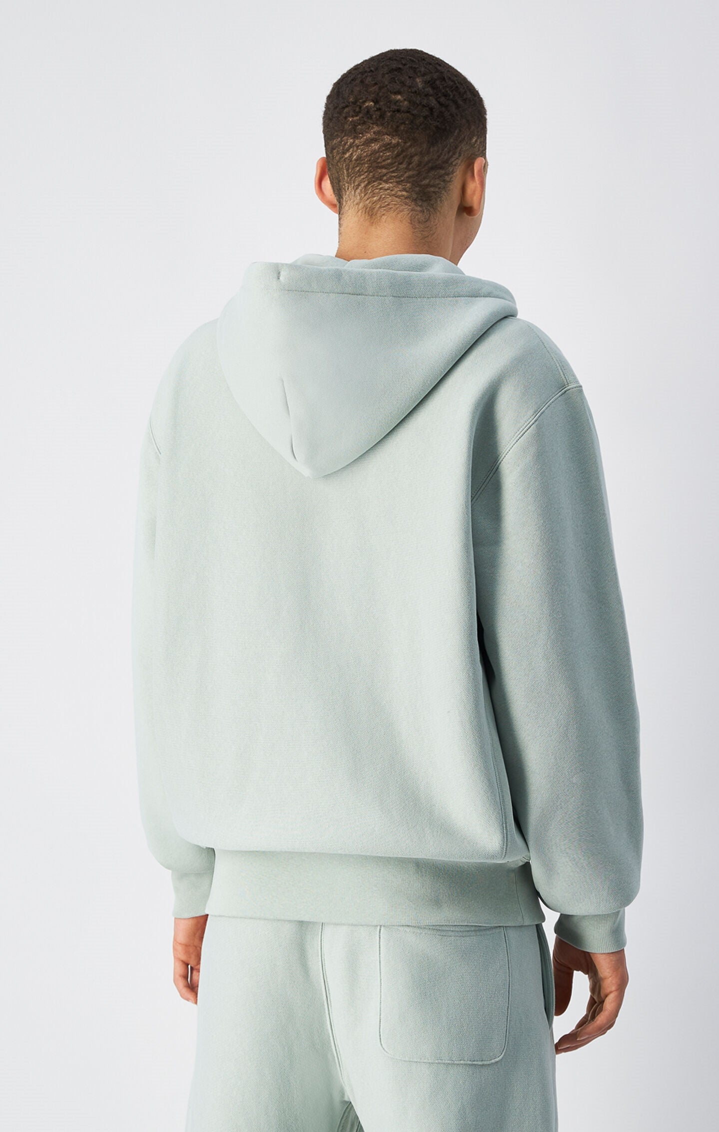 Reverse Weave Men's Fleece Zip Up Hoodie mint green rwss