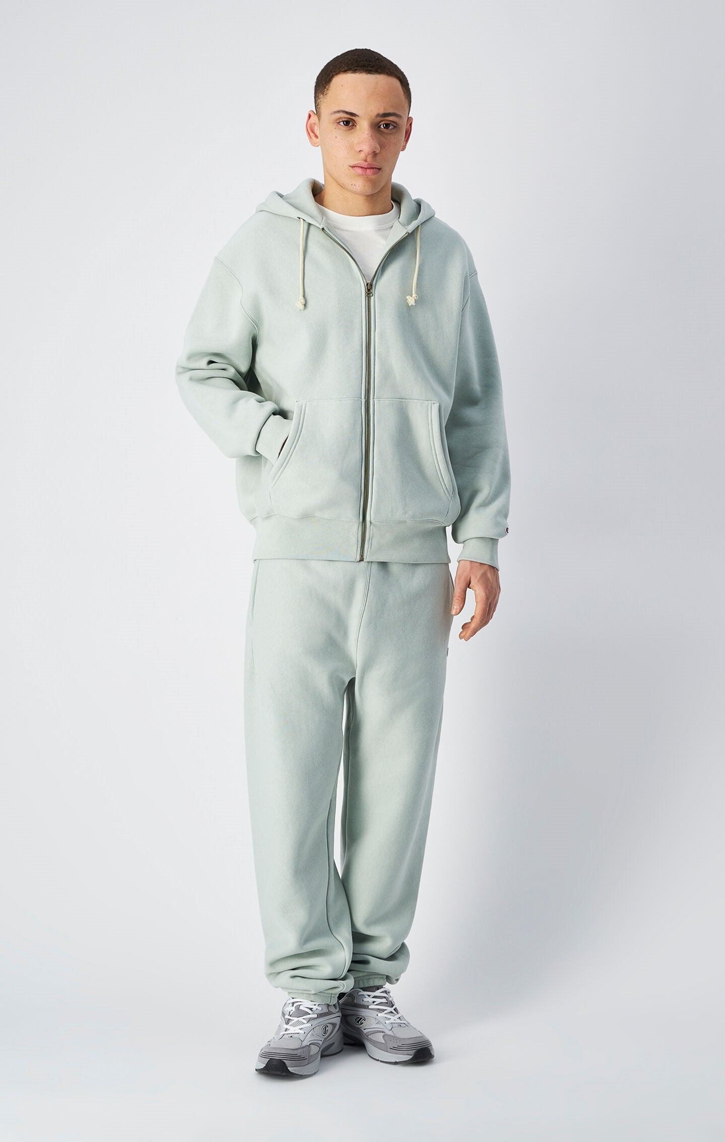 Sudadera con capucha y cremallera Reverse Weave para hombre