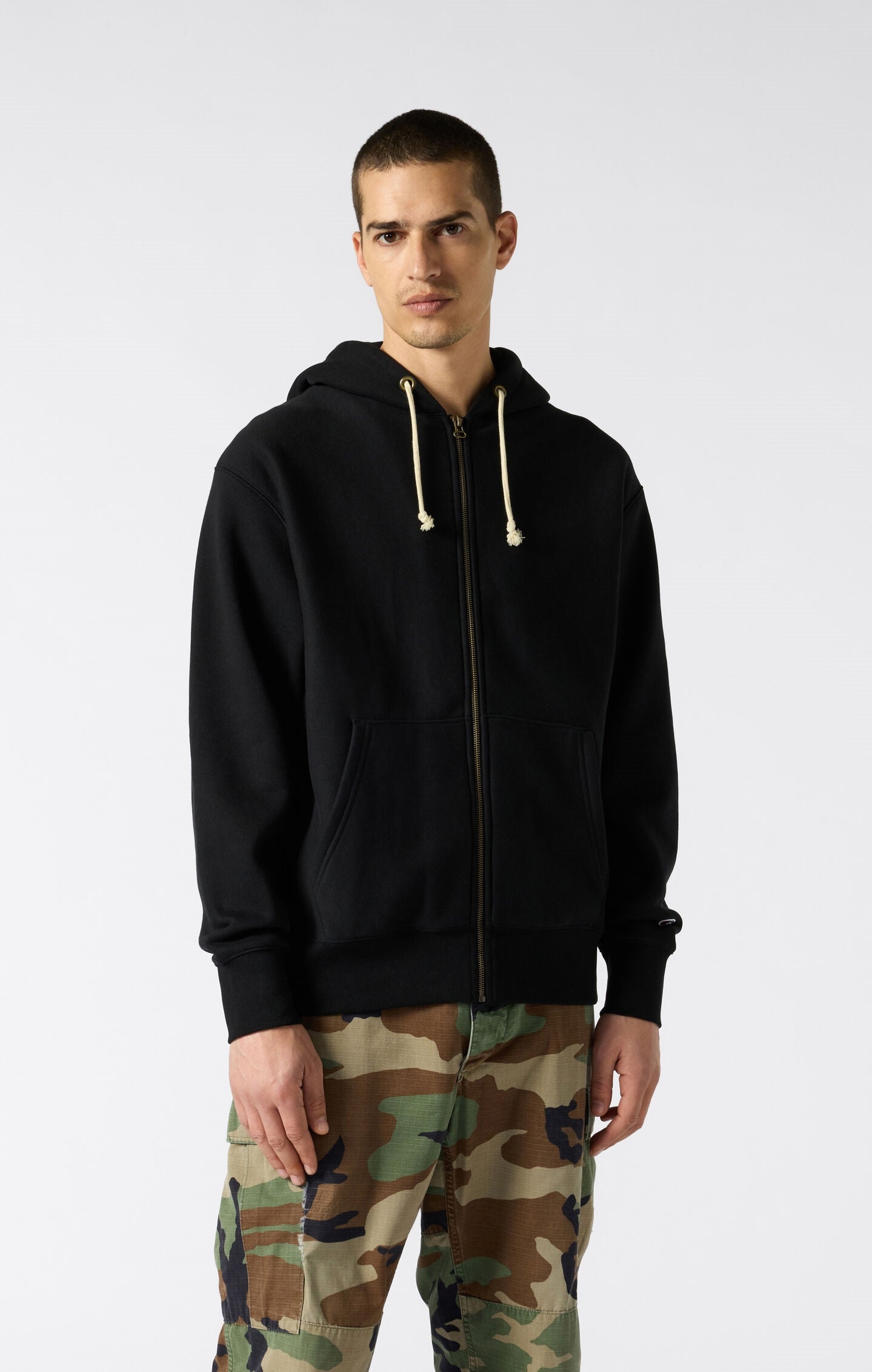 Reverse Weave Men's Fleece Zip Up Hoodie