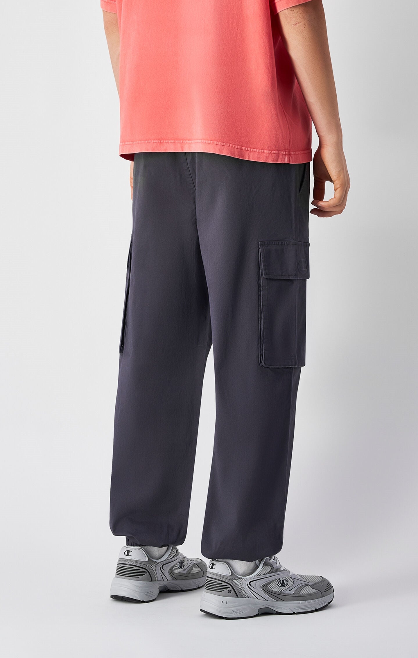 Men's Washed Look Slim Fit Cargo Pants