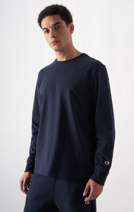 Oversized Men's Long Sleeve T-Shirt in Soft Heavy Cotton