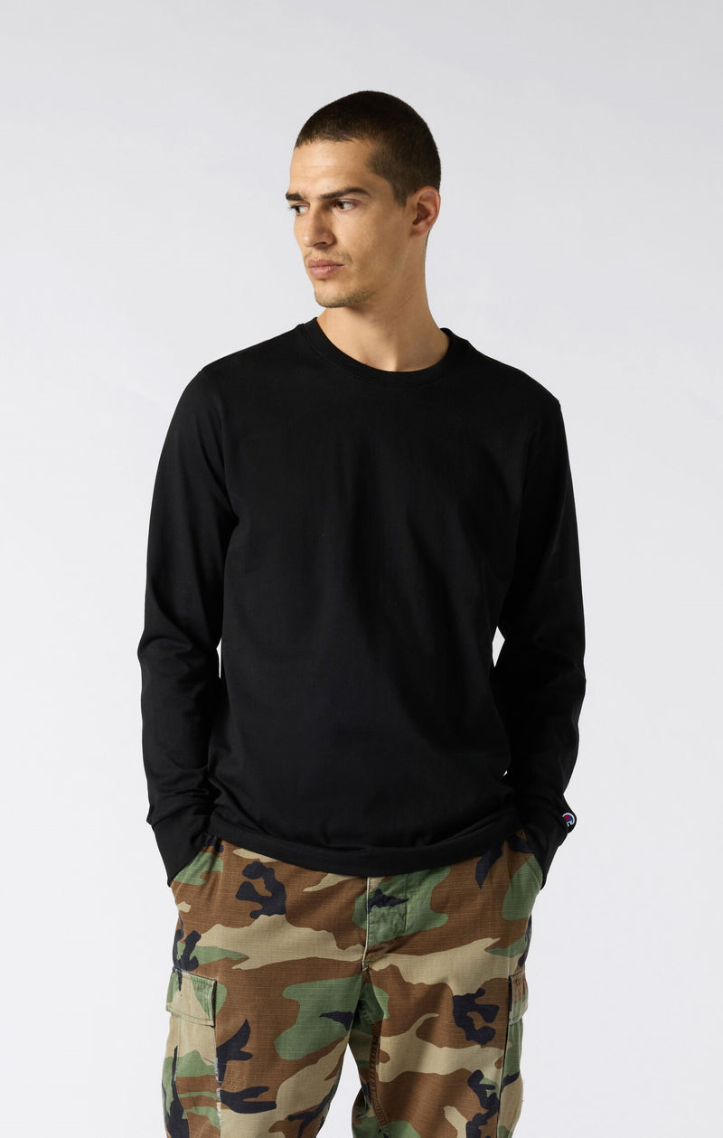 Oversized Men's Long Sleeve T-Shirt in Soft Heavy Cotton