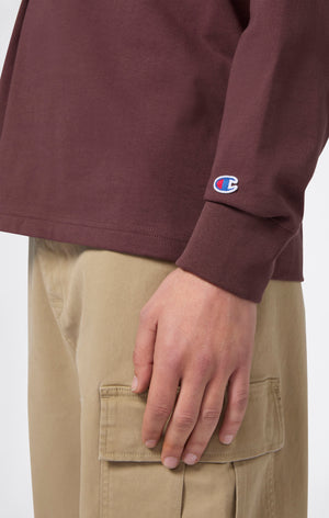 Oversized Men's Long Sleeve T-Shirt in Soft Heavy Cotton
