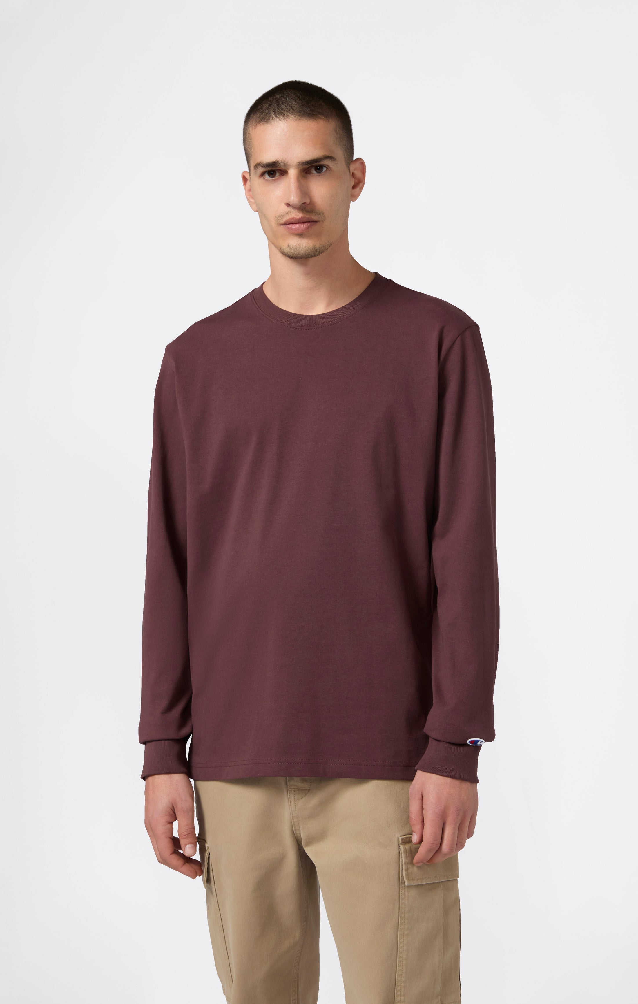 Oversized Men's Long Sleeve T-Shirt in Soft Heavy Cotton