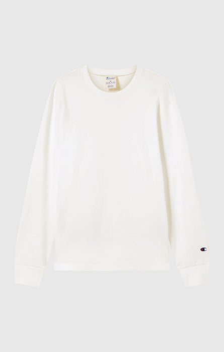 Camiseta de manga larga oversize de algodón pesado y suave para hombre