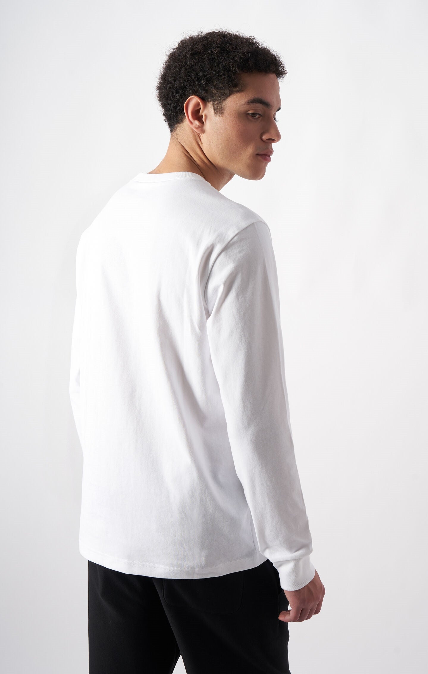 Oversized Men's Long Sleeve T-Shirt in Soft Heavy Cotton