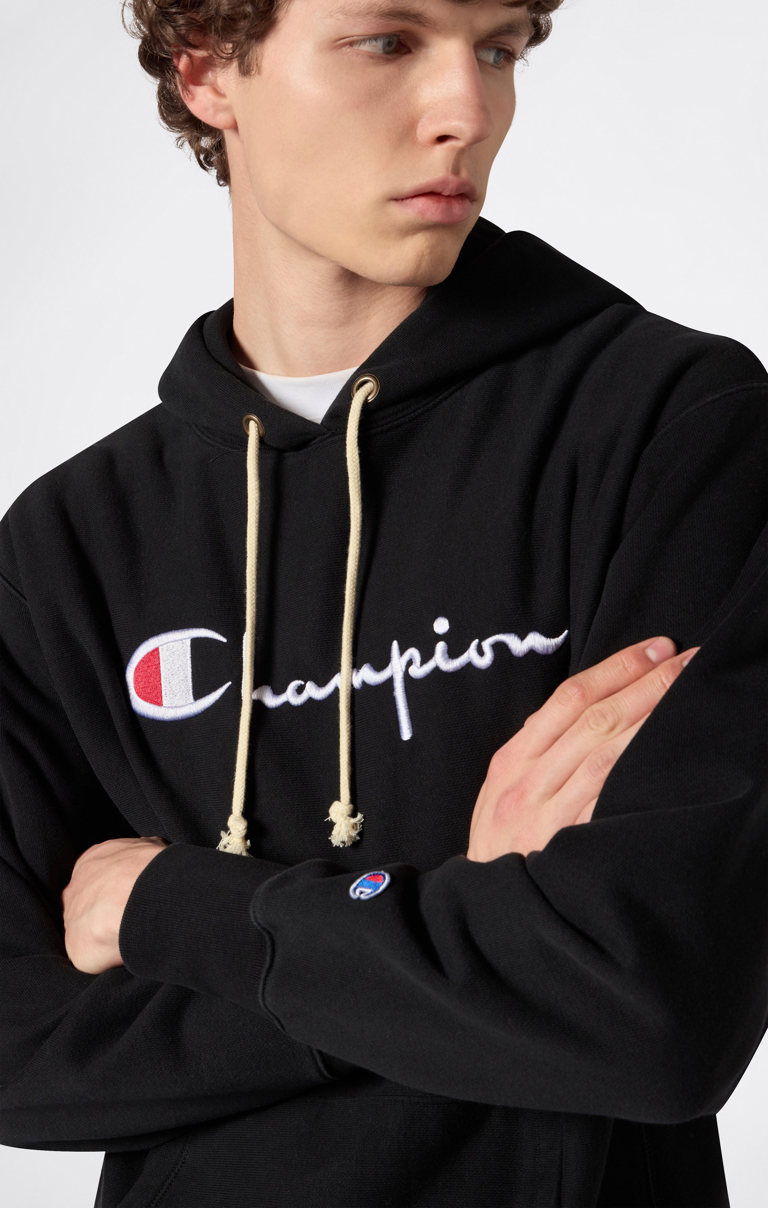 Reverse Weave Men's Loose Fit Hoodie