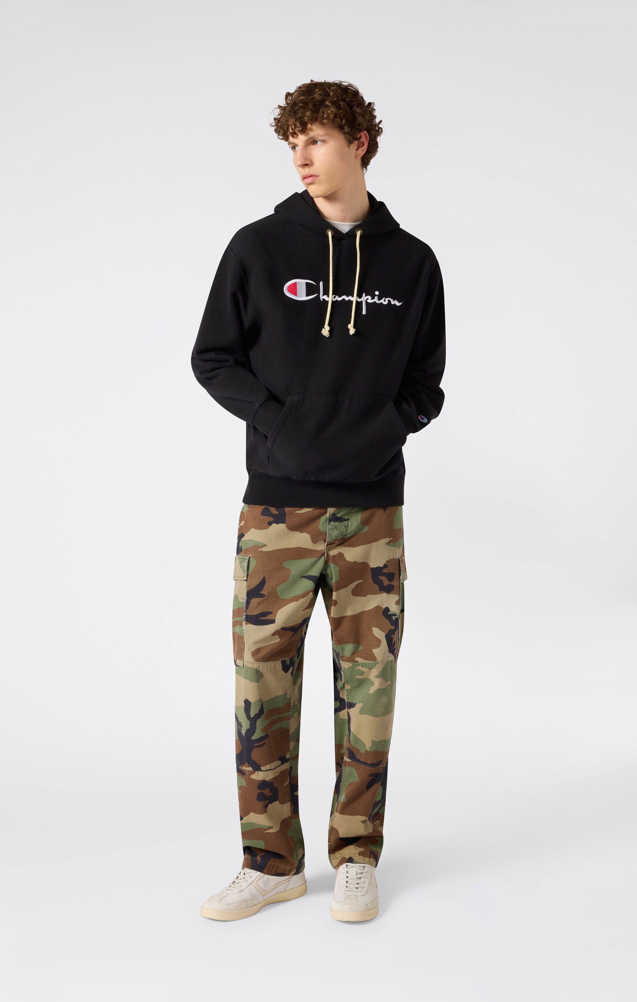 Reverse Weave Men's Loose Fit Hoodie