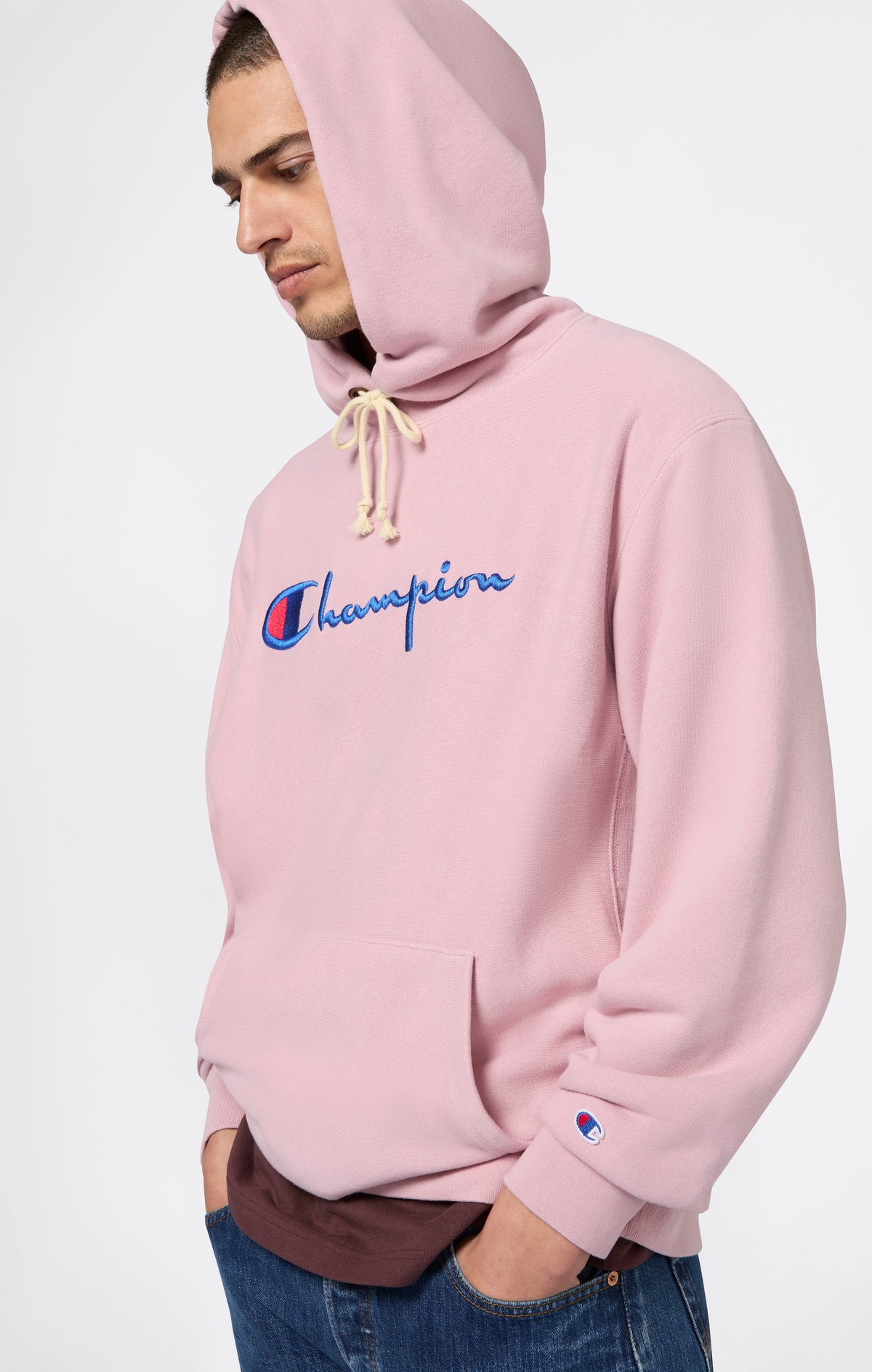 Sweatshirt à capuche ample Reverse Weave - Hommes
