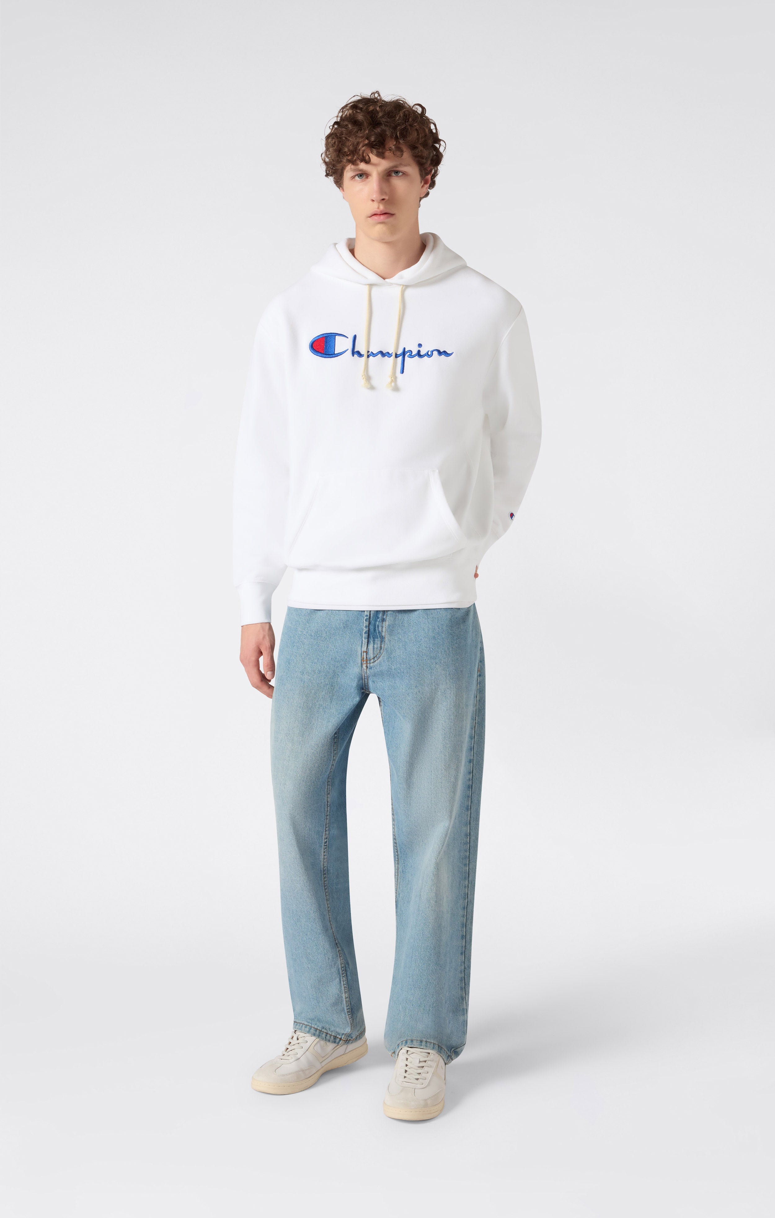Reverse Weave Men's Loose Fit Hoodie