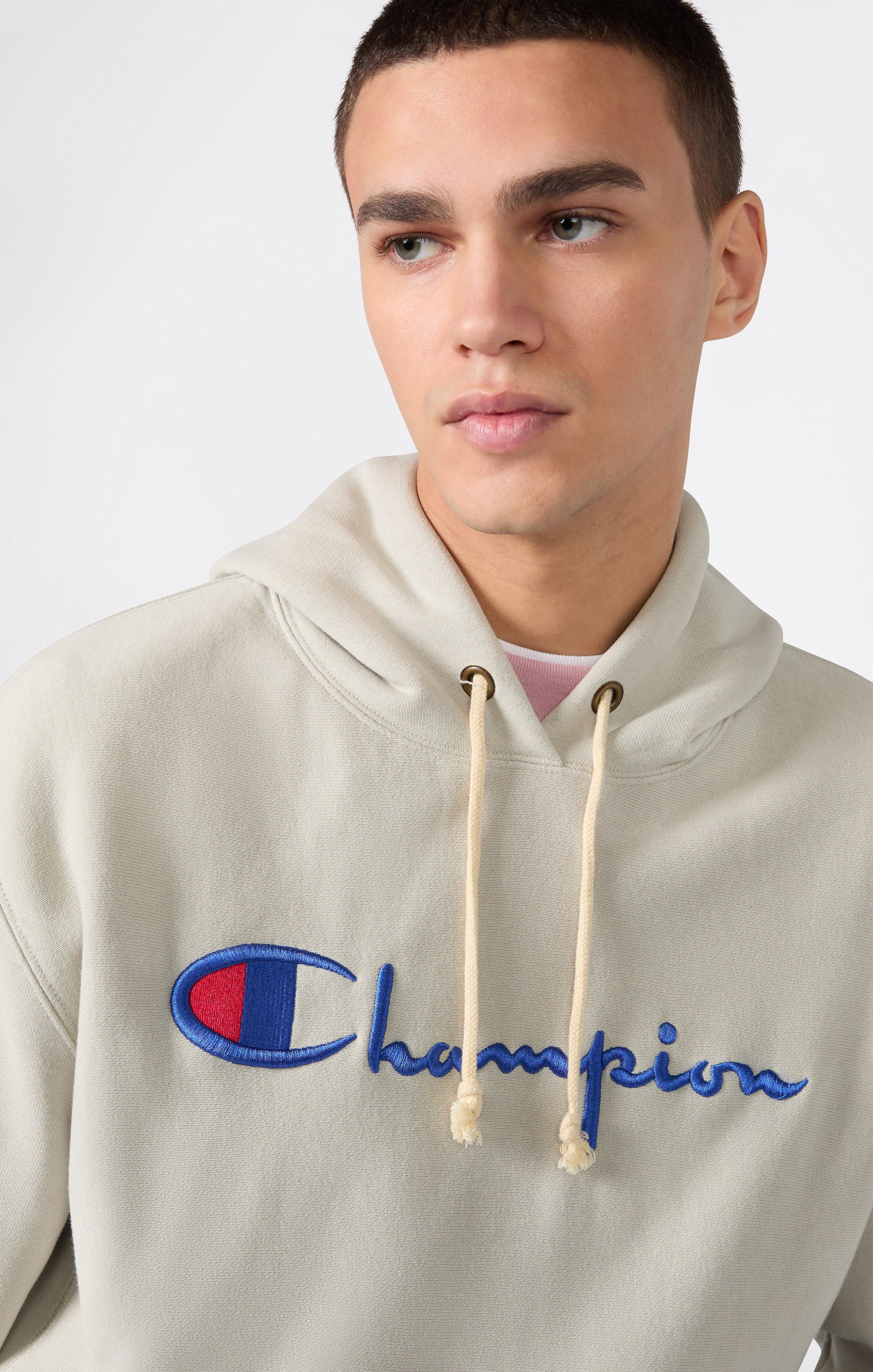 Reverse Weave Men's Loose Fit Hoodie