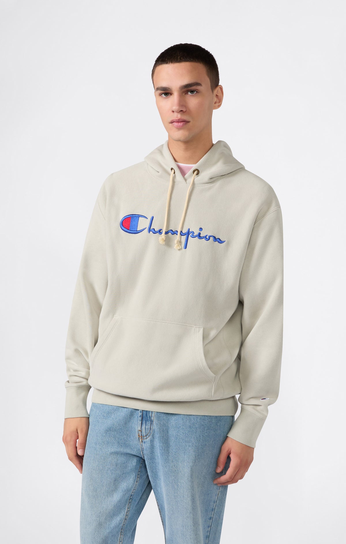 Sweat à capuche Léger Reverse Weave Pour Homme