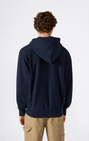 Felpa Leggera Con Cappuccio Full Zip Da Uomo Reverse Weave
