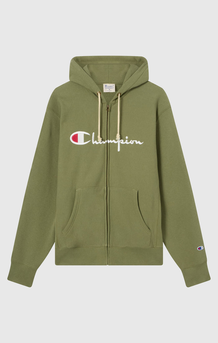 Felpa con Cappuccio Full Zip da Uomo REVERSE WEAVE