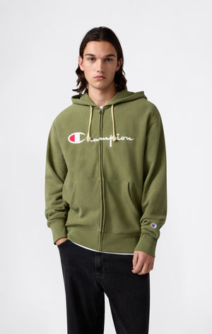 Felpa con Cappuccio Full Zip da Uomo REVERSE WEAVE