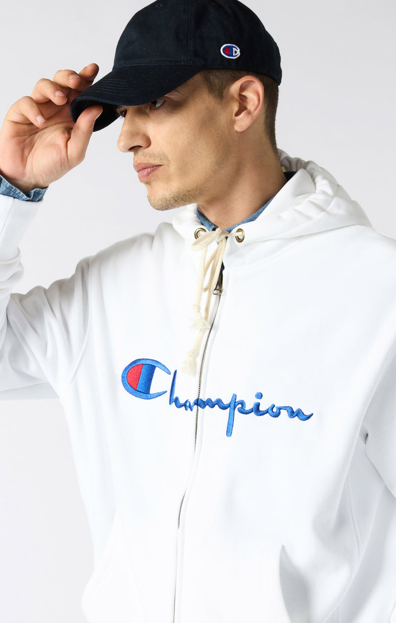 Felpa con Cappuccio Full Zip da Uomo REVERSE WEAVE