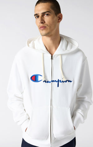 Felpa con Cappuccio Full Zip da Uomo REVERSE WEAVE